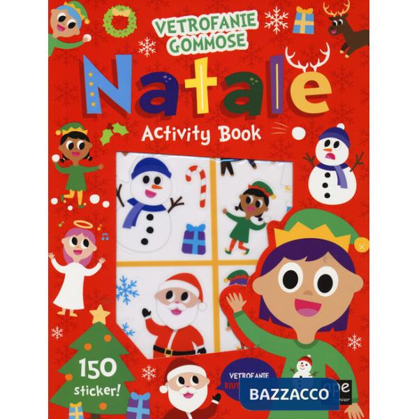 Vetrofanie gommose Natale. Ediz. a colori