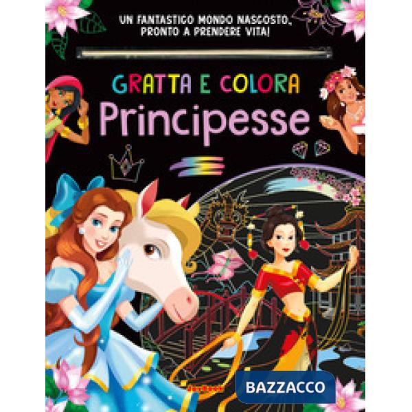 Principesse. Gratta e colora. Ediz. a colori