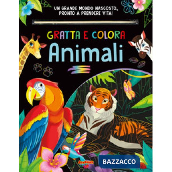 Animali. Gratta e colora. Ediz. a colori