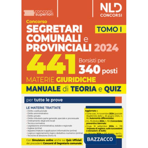 Concorso per 441 borsisti per 340 posti da segretari comunali e provinciali