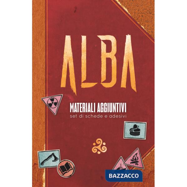 Alba. Materiali aggiuntivi: set di schede e adesivi. Accessorio per Alba in Italiano
