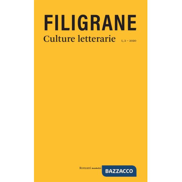 Filigrane. Culture letterarie (2020). Vol. 2: Traduzioni e tradimenti
