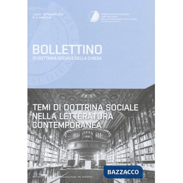 Bollettino di dottrina sociale della Chiesa (2022). Vol. 3