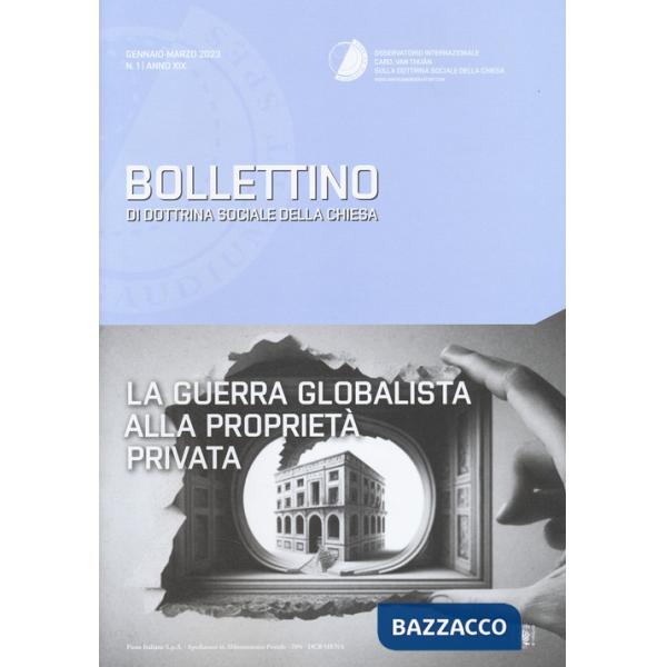 Bollettino di dottrina sociale della Chiesa (2023). Vol. 1