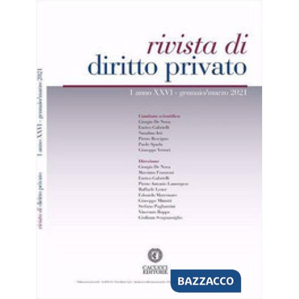 Rivista di diritto privato.