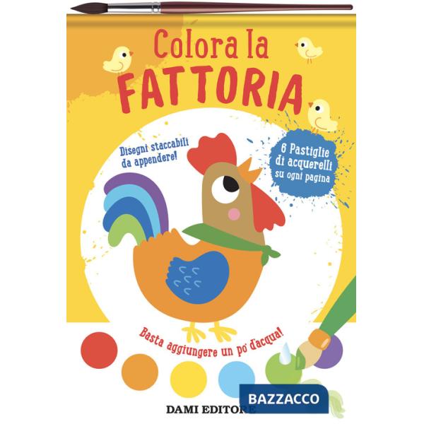 Colora la fattoria. Colori magici. Ediz. illustrata. Con pennello