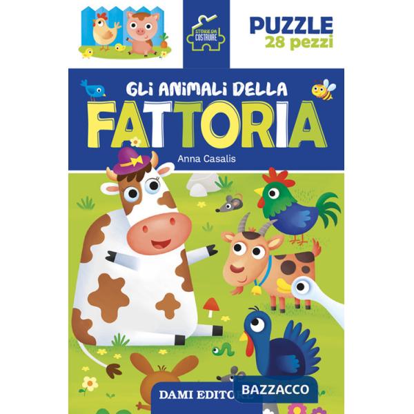 Animali della fattoria. Storie da costruire. Ediz. a colori. Con puzzle da 28 pezzi (Gli)