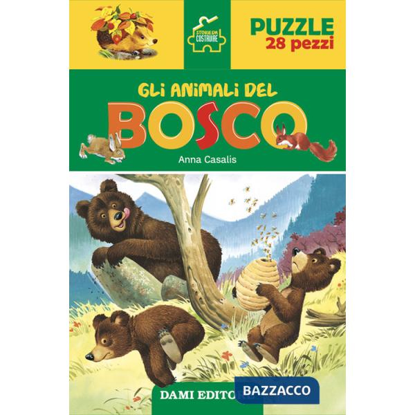 Animali del bosco. Storie da costruire. Ediz. a colori. Con puzzle da 28 pezzi (Gli)
