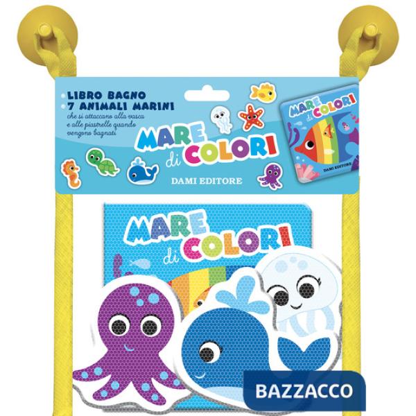 Mare di colori. Libri bagno. Ediz. illustrata. Con 7 sagome di animali