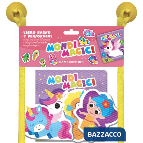 Mondi magici. Libri bagno. Ediz. illustrata. Con 7 sagome di personaggi