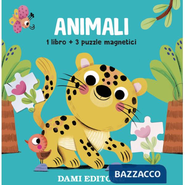Animali. Libri con puzzle magnetici. Ediz. a colori. Con 3 puzzle
