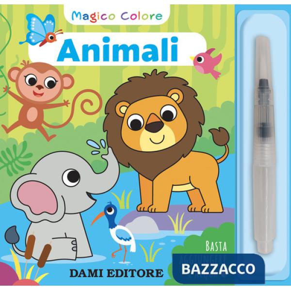 Animali. Magico colore. Con pennello ad acqua