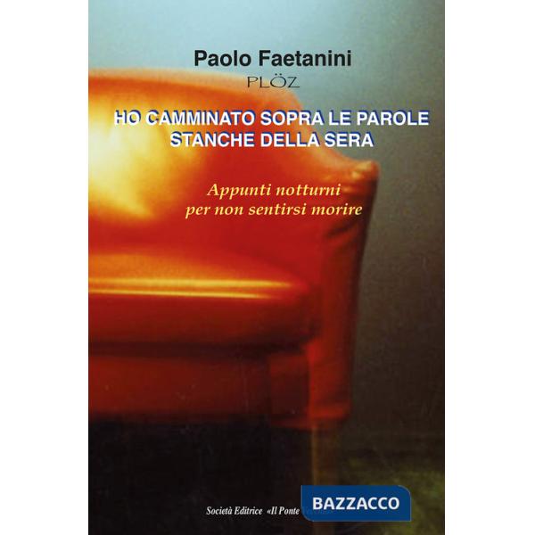 Ho camminato sopra le parole stanche della sera. Appunti notturni per non sentirsi morire