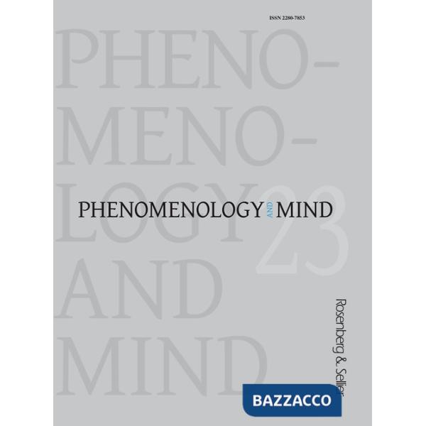 Phenomenology and mind (2022). Vol. 23: Phenomenology, axiology, and metaethics