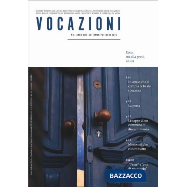 Vocazioni 52025. Ecco, sto alla porta AP 3,20