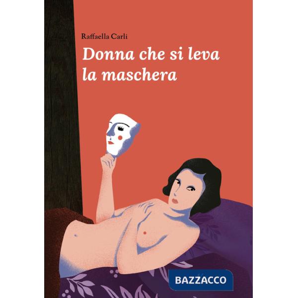 Donna che si leva la maschera