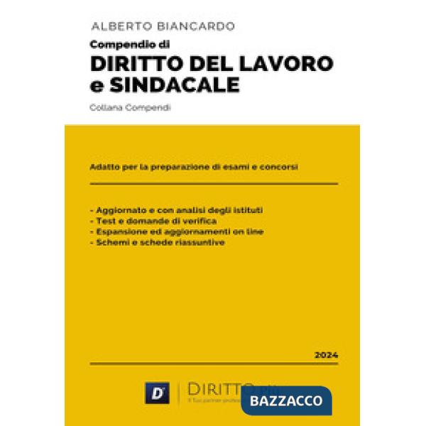 Compendio di diritto del lavoro e sindacale