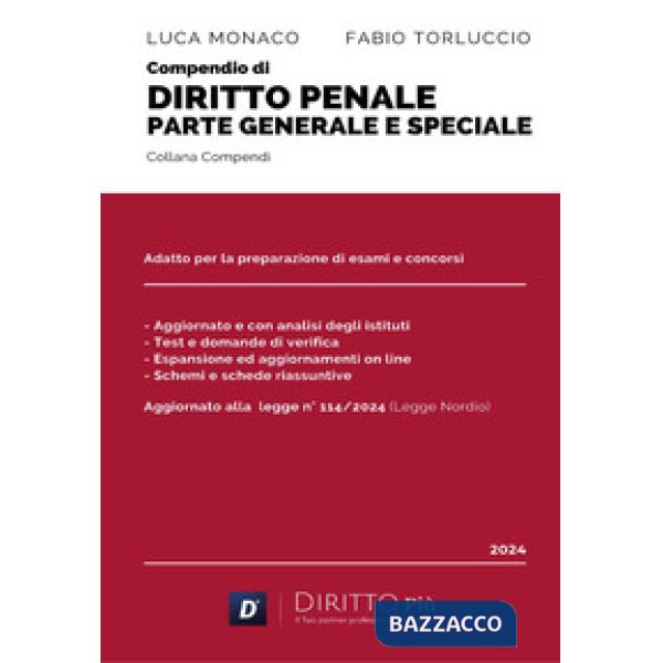 Compendio di diritto penale. Parte generale e parte speciale