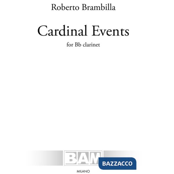 Cardinal events. For Bb clarinet. Partitura