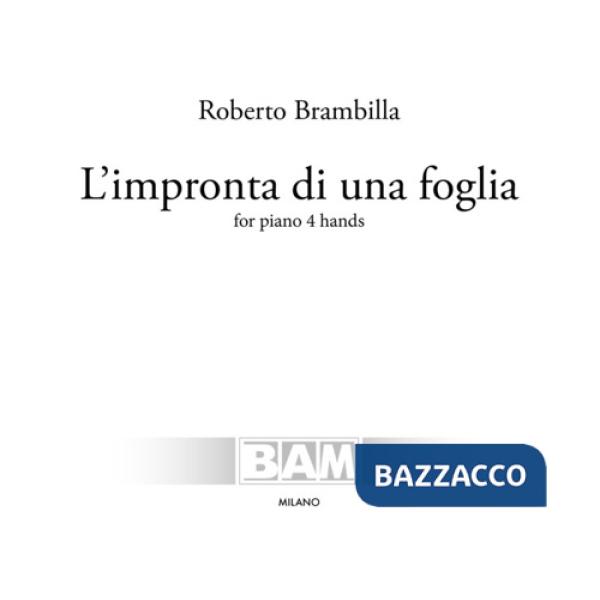 Impronta di una foglia. For piano 4 hands. Partitura (L')