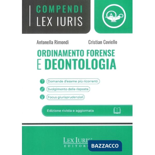 COMPENDIO ORDINAMENTO FORENSE E DEONTOLO