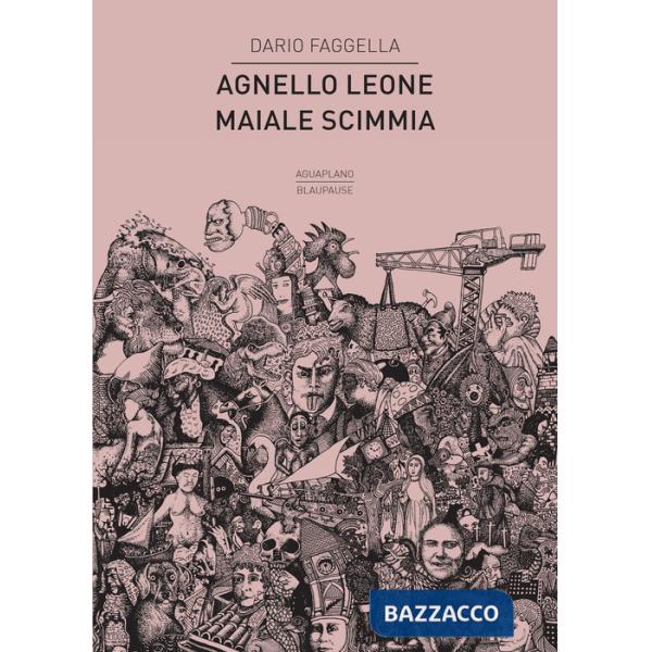 Agnello leone maiale scimmia