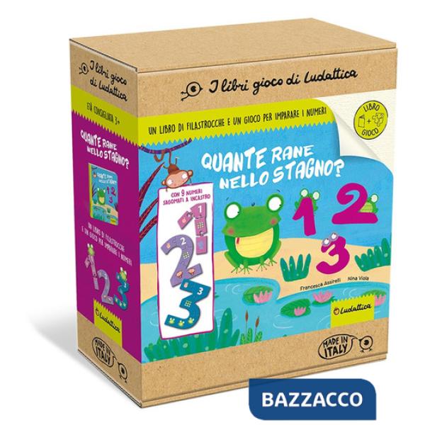 Quante rane nello stagno? 1, 2 o 3? Ediz. a colori. Con gioco di associazione logica sagomato