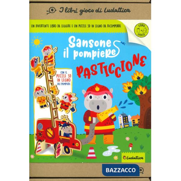 Sansone il pompiere pasticcione. Ediz. a colori. Con puzzle in legno tridimensionale