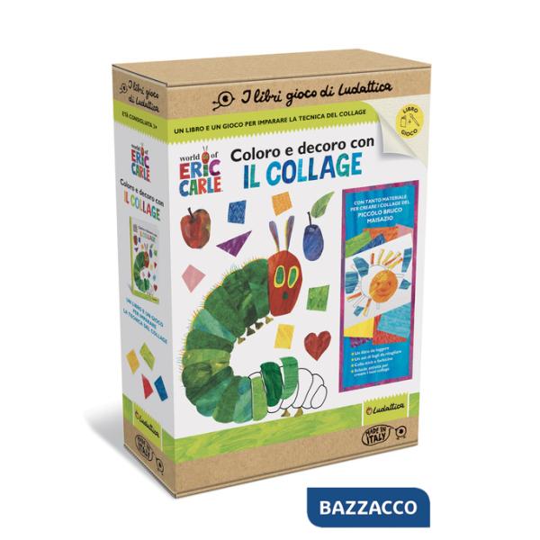 Coloro e decoro con il collage. I libri gioco del piccolo Bruco Maisazio. Ediz. a colori. Con gadget