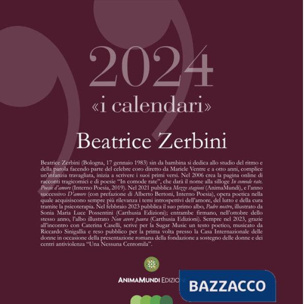 Calendario 2024. Beatrice Zerbini
