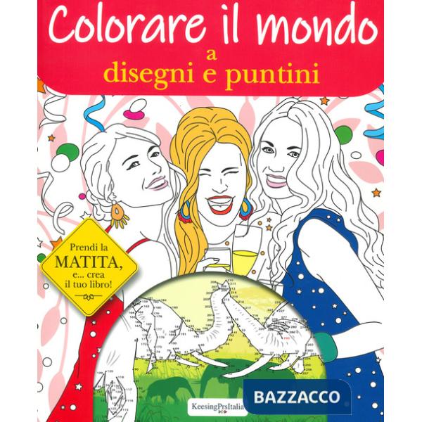 Colorare il mondo a disegni e puntini