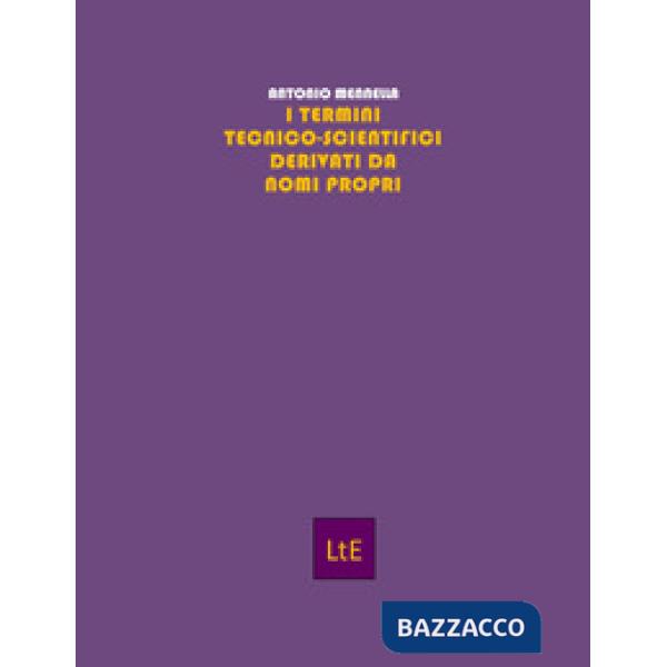 Termini tecnico-scientifici derivati da nomi propri (I)