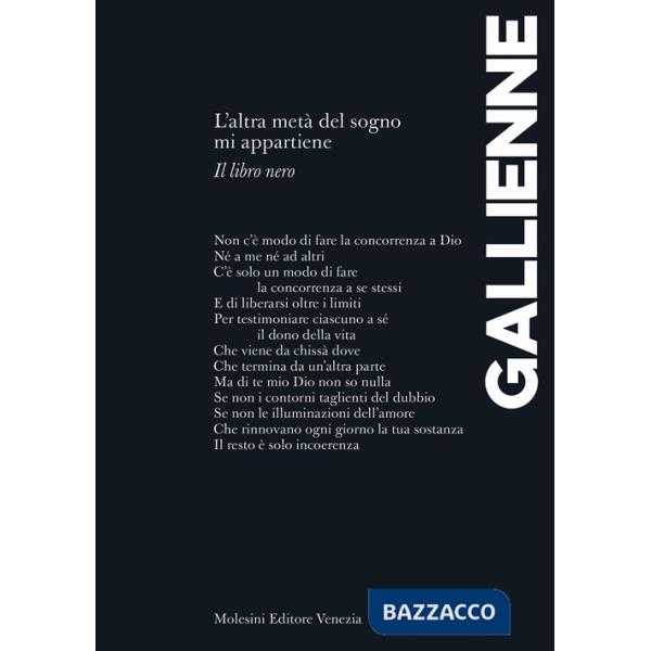 Altra metà del sogno mi appartiene. Il libro nero. Ediz. francese e italiana (L')
