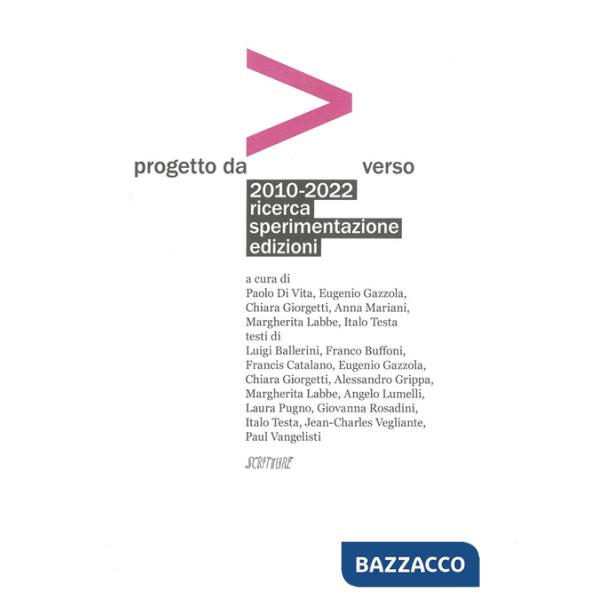 Progetto daverso. 2010-2022 ricerca sperimentazione edizioni