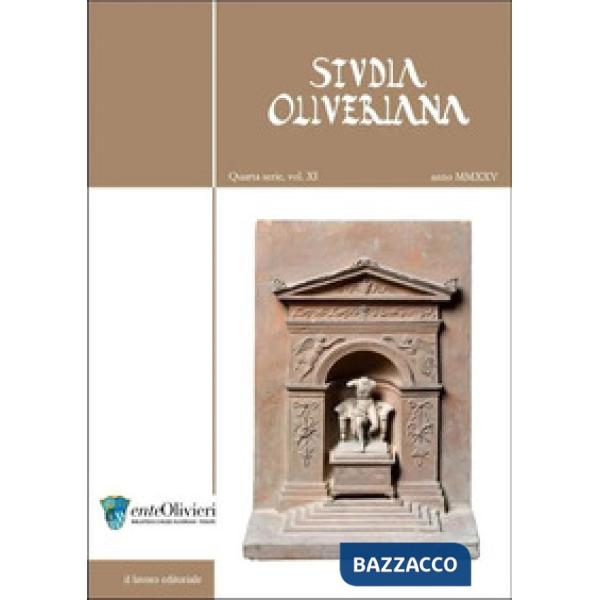 Studia Oliveriana. Quarta serie (2025). Vol. 11