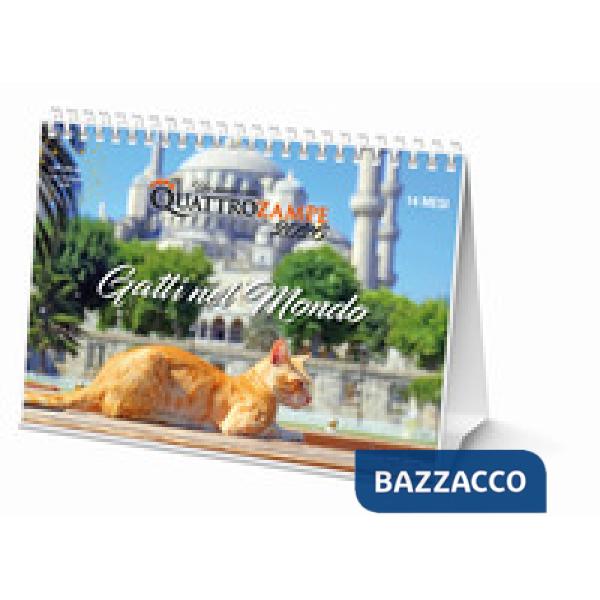 Gatti nel mondo. Calendario da tavolo 2026. 14 mesi