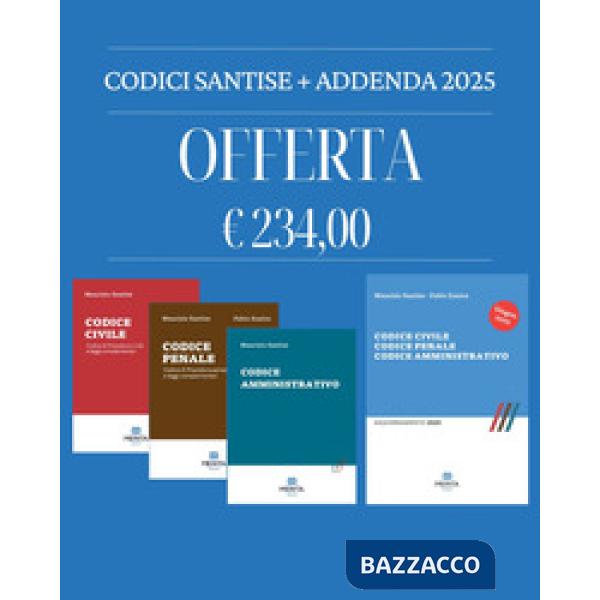 Codice civile, Codice penale, Codice amministrativo e addenda di aggiornamento 2025