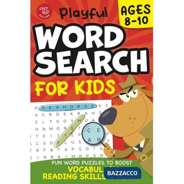 Playful word search for kids ages 8-10. Fun word puzzles to boost vocabulary, reading skills and focus