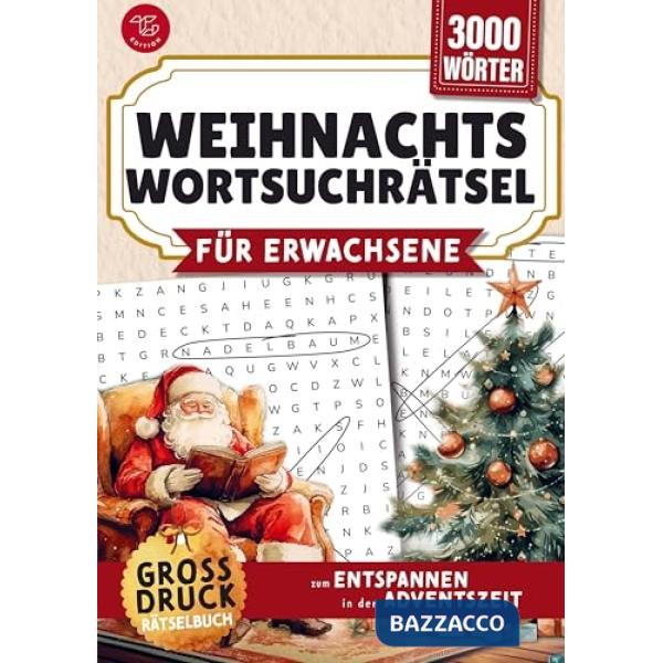 Wortsuchrätsel für Erwachsene - Weihnachten. Großdruck-Rätselbuch zum Entspannen in der Adventszeit