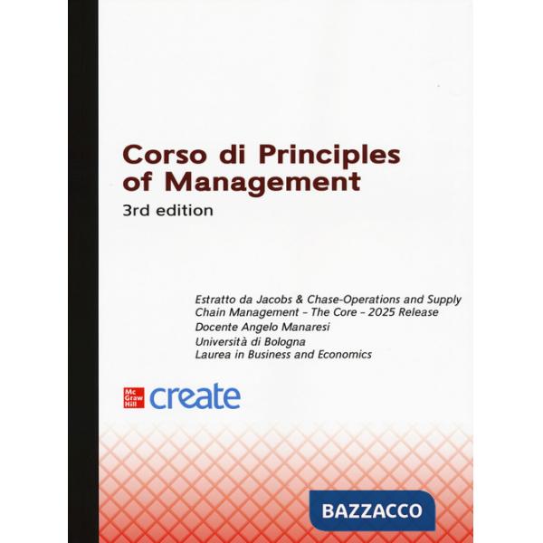 Corso di principles of management